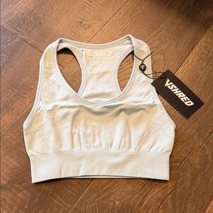 NWT VSHRED Women's Light Blue Sports Bra